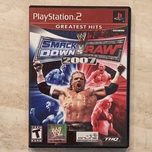 WWE Smackdown Vs Raw 2007 Playstation 2 Game Wrestling PS2 Complete